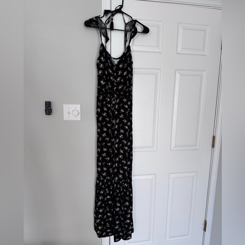 Floral Black Maxi Dress